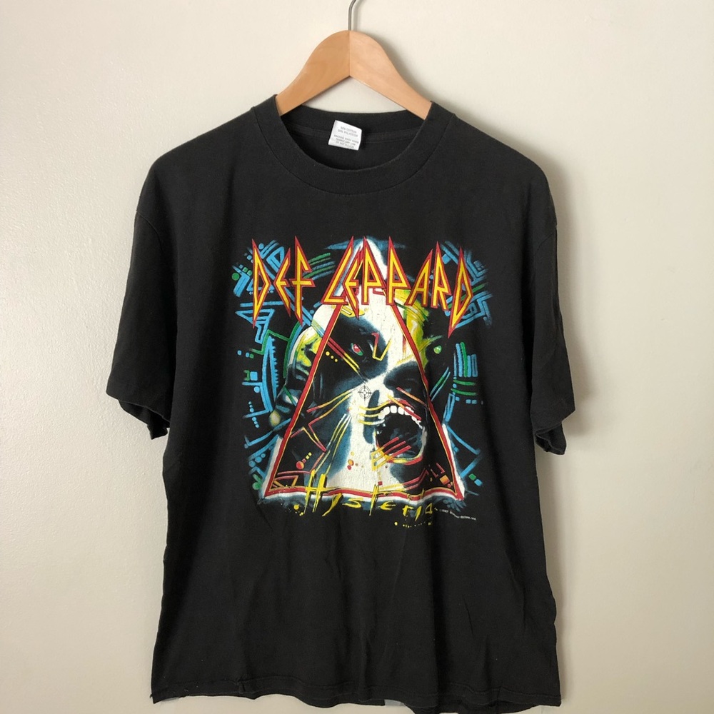 Vintage Def Leppard 1987 Hysteria Tour Band Tee XL